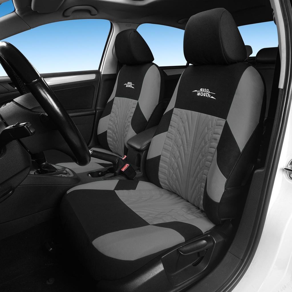 Серый комплект сидений, чехол на переднее сиденье, чехол на сиденье грузовика, чехол на заднее сиденье, универсальный чехол на автомобильное сиденье, различные стили