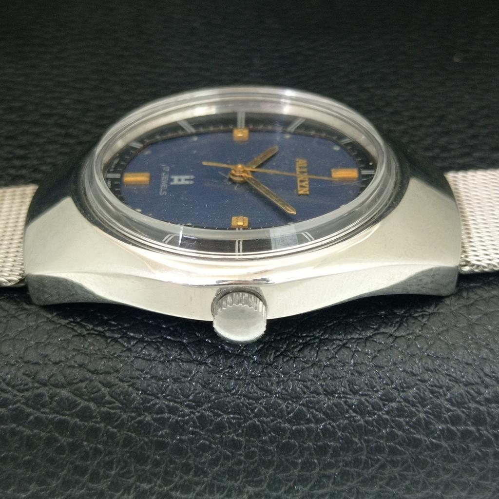 VINTAGE ALLWYN HAND-WINDING 6300A JAPAN MENS ORIGINAL DIAL WATCH a703503-1