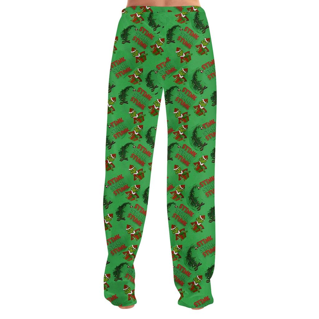 Женские зимние клетчатые брюки, длинные брюки, спортивные брюки