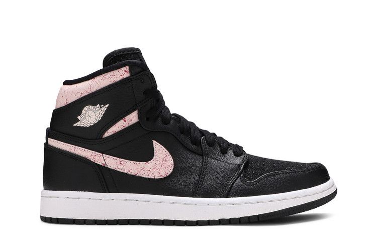 Jordan 1 Ретро Высокий Черный Ил Красный (Женский) кроссовки