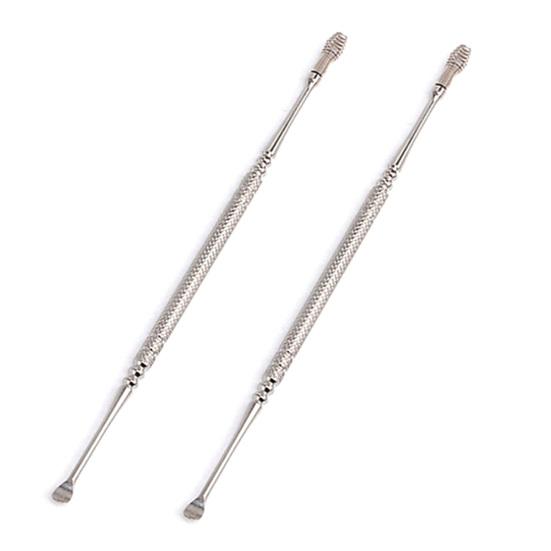 Yousheng 2 шт./комплект ушных палочек с двухсторонней спиральной головкой, пружинная конструкция из нержавеющей стали, гибкая конструкция, инструменты для ухода за ушами унисекс