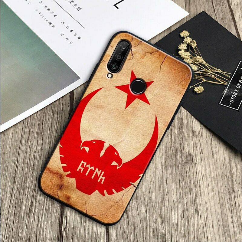 Turkey Turkish Flag For Huawei Nova Y70 Y91 Y61 Y72 Y73 Y90 Y60 3i 7i 8i 11 12i 9 10 SE P20 P30 Pro P40 Lite Case