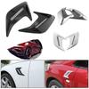 2Pcs Car Side Air Vent Modification Ventilation Grille Cover Air Flow Spoiler Decorative Side Air Intake Cover Hood Racing Trim