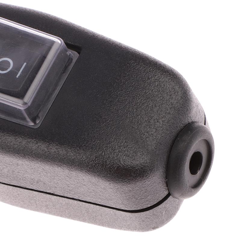 Инновационный и практичный водонепроницаемый и пыленепроницаемый AC250V 10A 2-контактный 3-контактный черный тип лодки Светодиодный индикатор включения/выключения Встроенный шнуровой переключатель