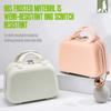 Square Box 14-inch Cosmetic Cases Storage Toiletry Box Makeup Case Solid Color Suitcase  Outdoor