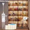 220V/110V Lighting for Cabinet Lampara LED Closet Motion Light EU COB Strip Kitchen Wardrobe Indoor Penetrable Hand Scan Touch