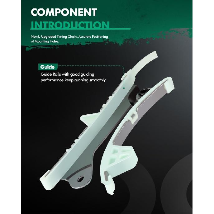 SCITOO Timing Chain Kit Guide fits for 1997 2010 9-0389SX for ford Explorer Sport Trac Mustang Ranger for Mazda B4000 4.0L