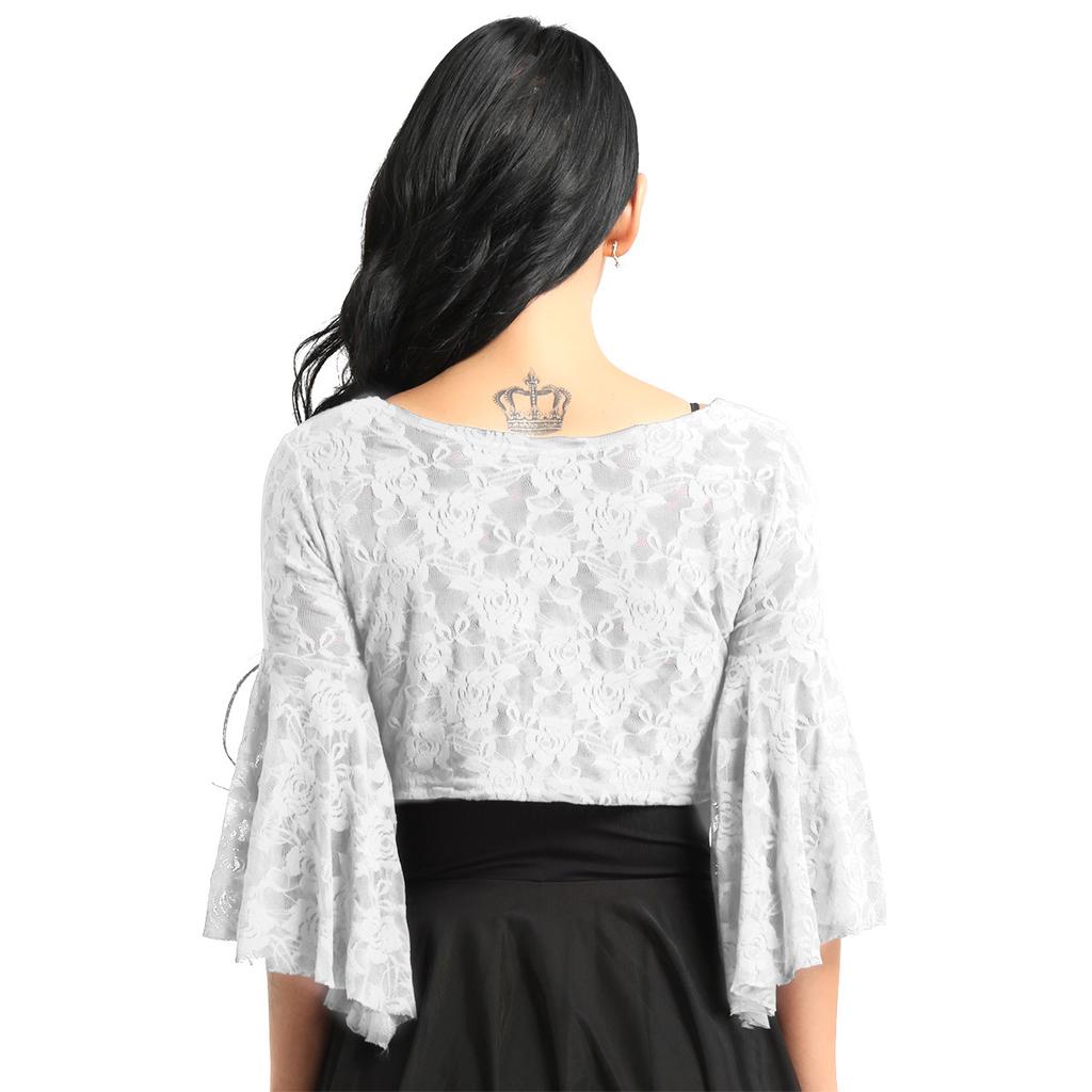 Women's Sheer Cover-up Belly Dance Cardigan Shrug Tops