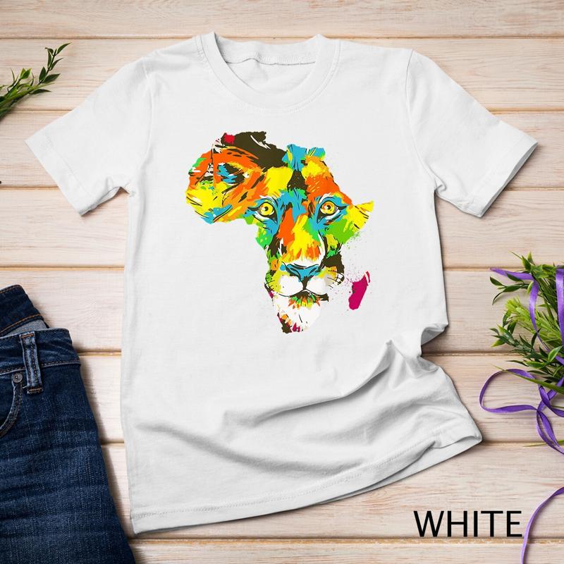 Рык Африки Карта Лицо Льва Регги Раста Дизайн Подарка Футболка Унисекс Футболка