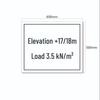 HUATAI HT-FSN-N02 Stainless Steel Electrical Load Sign