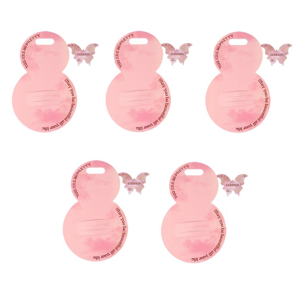 With Handle Single Bouquet Bag Heart Flower Wrapping Bag Flower Packaging Bag for 5PCS Party Decor