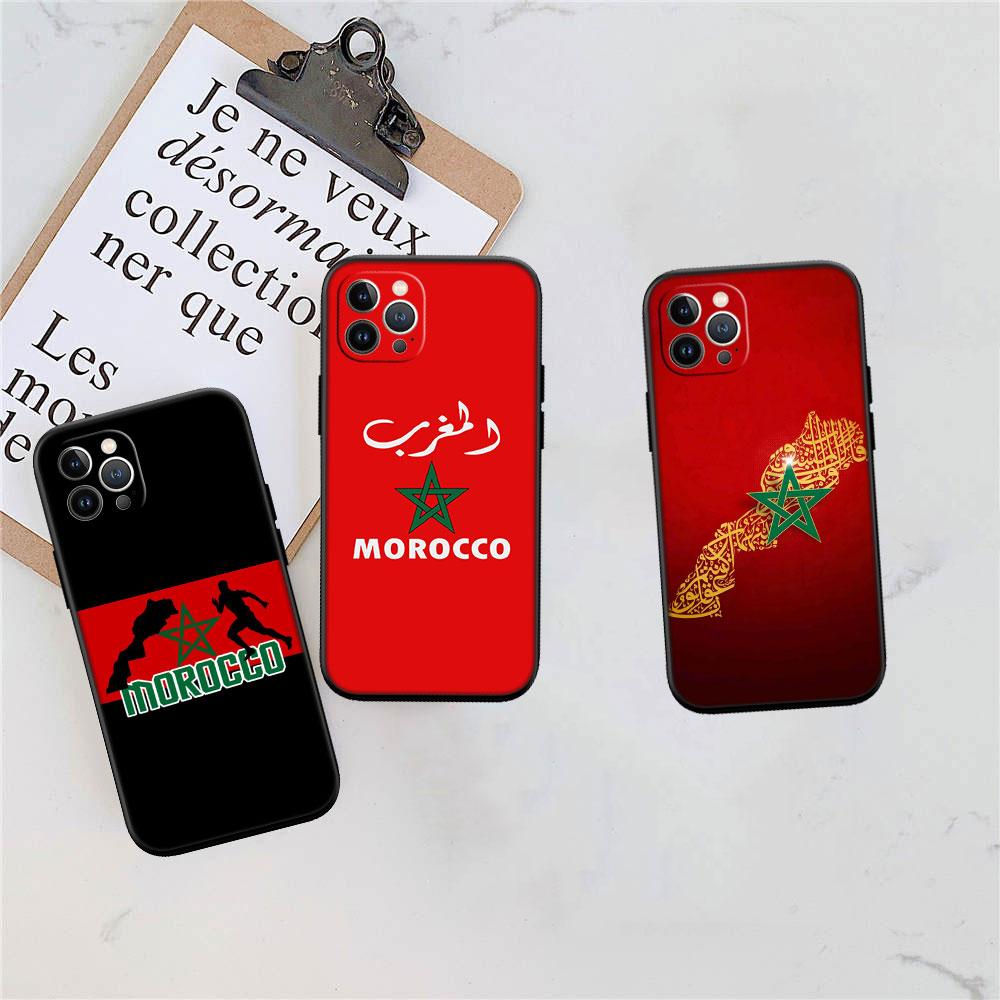 Morocco Flag Phone Case for Samsung Galaxy A01 A02 A02S A03 Core A03S A05 A05S A06 A10 A10S A16 A20 A20S A35 S10 Lite S10+ S10e