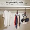Rotating Top Hook Rotating Storage Hanger 8 Hook Closet Organizer Multi-Claw Bag Hook  Home Storage