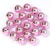 20pcs/lot UV Acrylic Beads Christmas Acrylic Beads Round Loose Spacer Beads For Jewelry Making DIY Bracelet Necklace Accessories