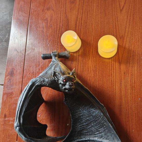 Подсвечник для чайной свечи в виде летучей мыши, готический бра в виде летучей мыши со свечами на Хэллоуин