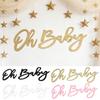 1 Set Oh Baby Sign Wooden Letter Home Living Room Bedroom Wall Decoration Baby Shower