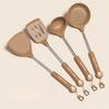 Silicone Kitchenware Utensils Non-stick PP Handle Spatula Cookware  Ladle Egg Beaters Shovel Soup Spoon Kitchenware Set