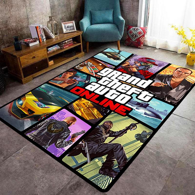 Grand Theft Auto Online: High-Octane Adventure carpet Suitable for all seasons Home Decor Fashion Christmas gifts Art