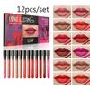 12Colors /set Makeup Matte Lip Gloss Lasting Non-stick Cup Liquid Lipstick Lip Tint