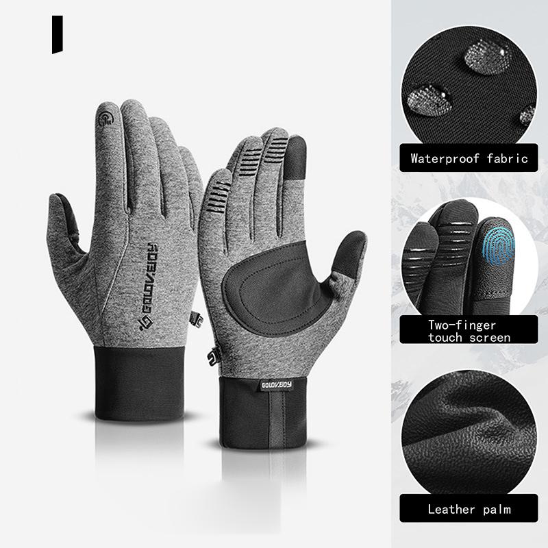 Сенсорный экран мужские велосипедные перчатки водонепроницаемые зимние велосипедные перчатки ветрозащитные для езды на открытом воздухе мотоциклетные лыжные велосипедные теплые перчатки