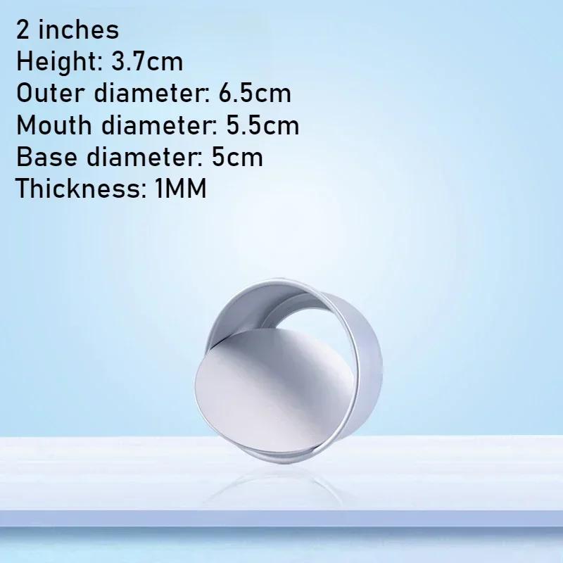 Круглая форма для торта 2-9 дюймов со съемным дном DIY из алюминиевого сплава Форма для выпечки чизкейка Инструменты для украшения десертов из мастики