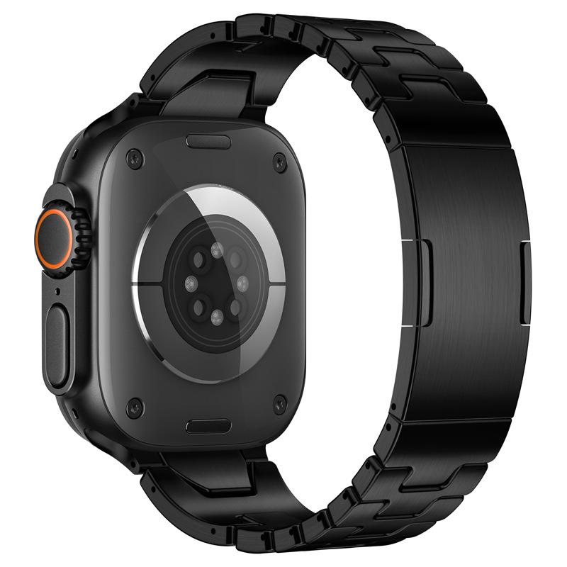 Быстросъемный стальной бизнес-браслет H-звеньев для Apple Watch Ultra 3 / Apple Watch 11