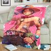 "ONE PIECE" Flannel Blanket Cozy Warm Print for Bedrooms, Sofas, Beds, Chairs, Picnics and Travel