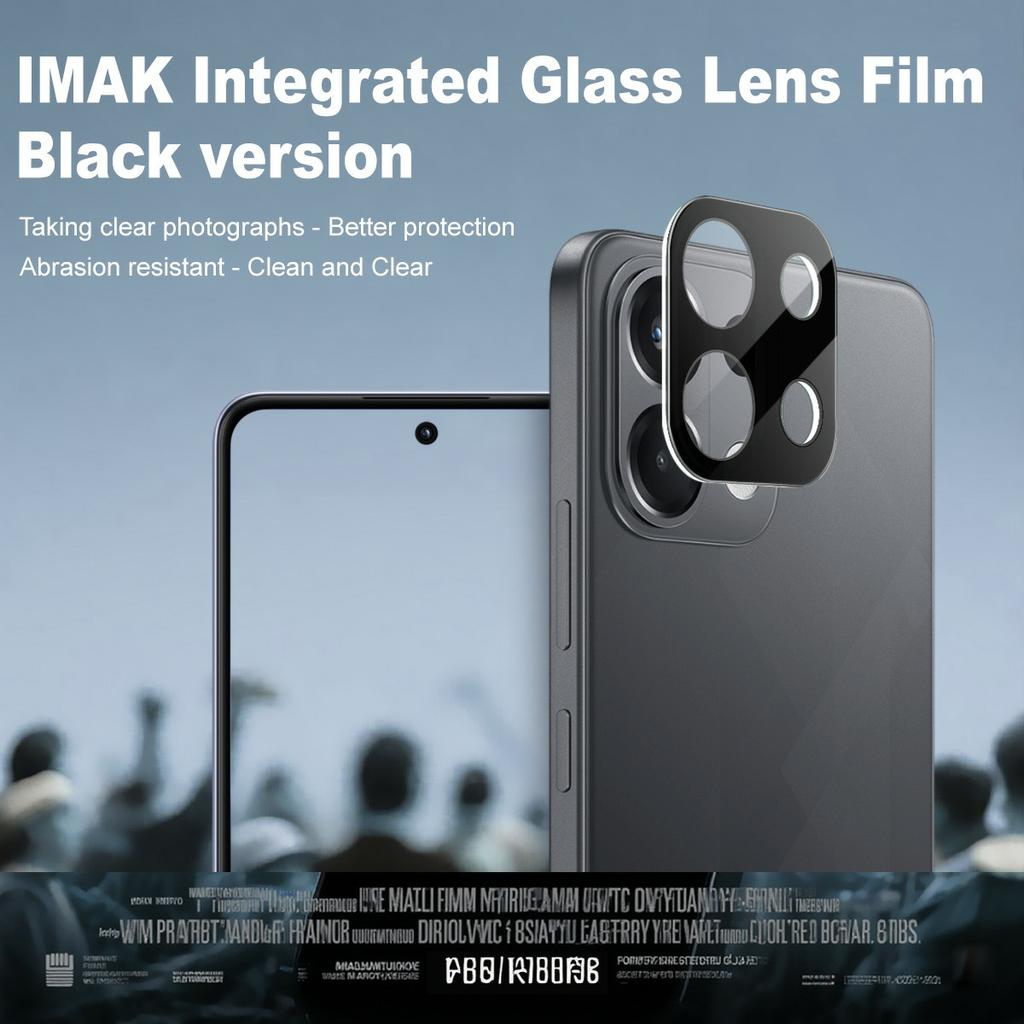 IMAK For Oppo K13 5G Tempered Glass Lens Film+Acrylic Cap (Black Version)