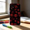 Terror Red Evil Eye Phone Case For Samsung S25,S24,S21,S22,S23,S30,Ultra,S20,Plus,Fe,Note,10,9,5G Black Cover