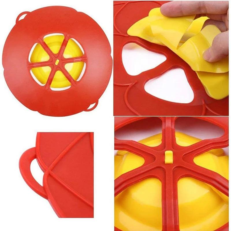 Силиконовая крышка, стопор для пролива, крышка для кастрюли, сковороды, кухонные принадлежности, посуда в форме цветка, кухонные инструменты, кухонные гаджеты, маркер-маркер