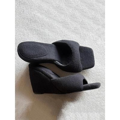 Модные плюшевые шлепанцы с открытым носком, женские повседневные шлепанцы с круглым носком, квадратным носком, на танкетке, на высоком каблуке, хлопковые шлепанцы