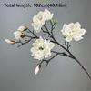 Handmade Simulation Big Magnolia Real Touch Fake Flower Artificial Magnolia Branch  Teacher's Day