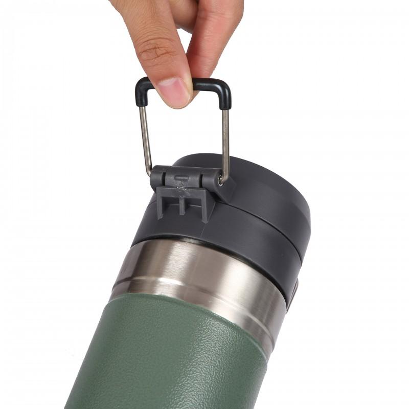 800ml Double Wall Stainless Steel Insulated Travel Mug With Locking Lid Car Camping Office Outdoor Use