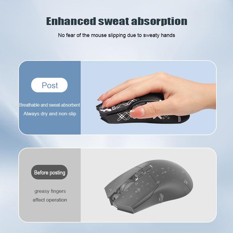 Наклейка для мыши, противоскользящая, впитывающая пот, для Darmoshark N3