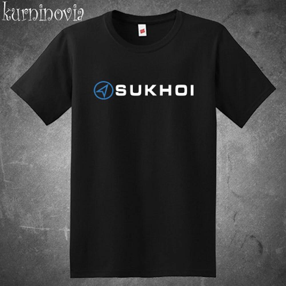 Sukhoi Russian Aircraft Aerospace Men's Black Size S to 5XL