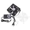 12Cm 2700Rpm Fan Cooling With Controller + 2 Metal Mesh Covers 12V Btc Machine Chassis Workstation Cabinet Radiator Server Fan