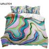 Геометрический узор пододеяльник комплект абстрактные красочные геометрические фигуры комплект постельного белья двуспальный размер Queen King полиэстер стеганый чехол
