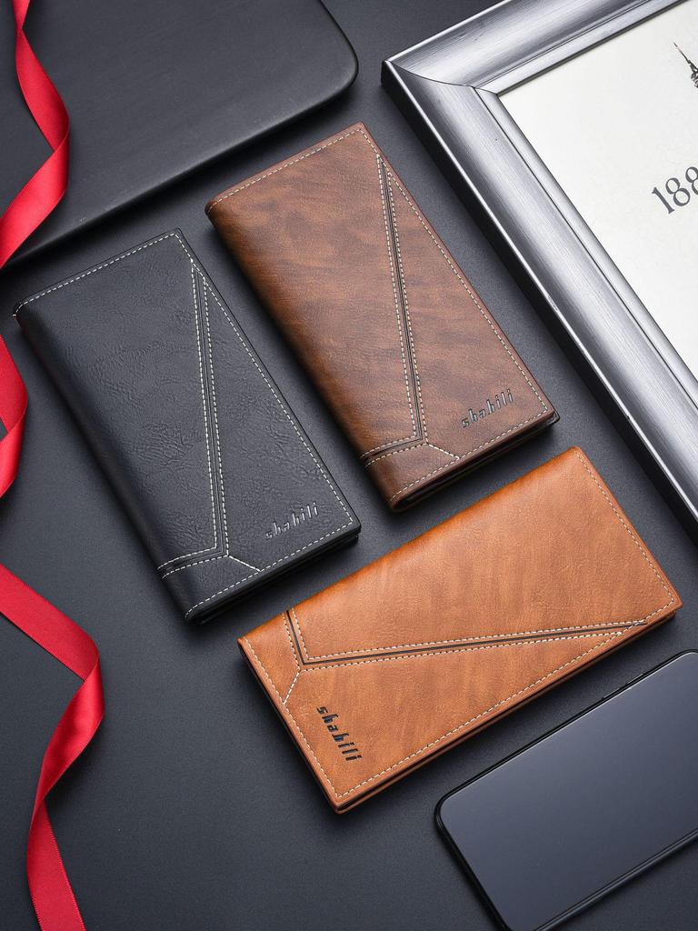 Мужской ультратонкий клатч-кошелек для монет на несколько карт