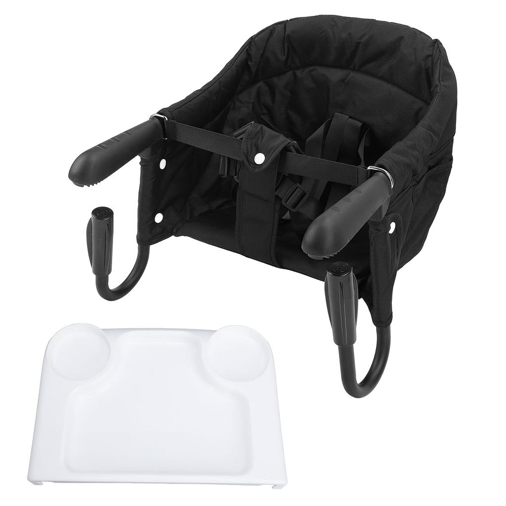 Высокий стульчик для кормления с подносом для кормления, складной карман для хранения вещей, портативный детский стульчик для кормления