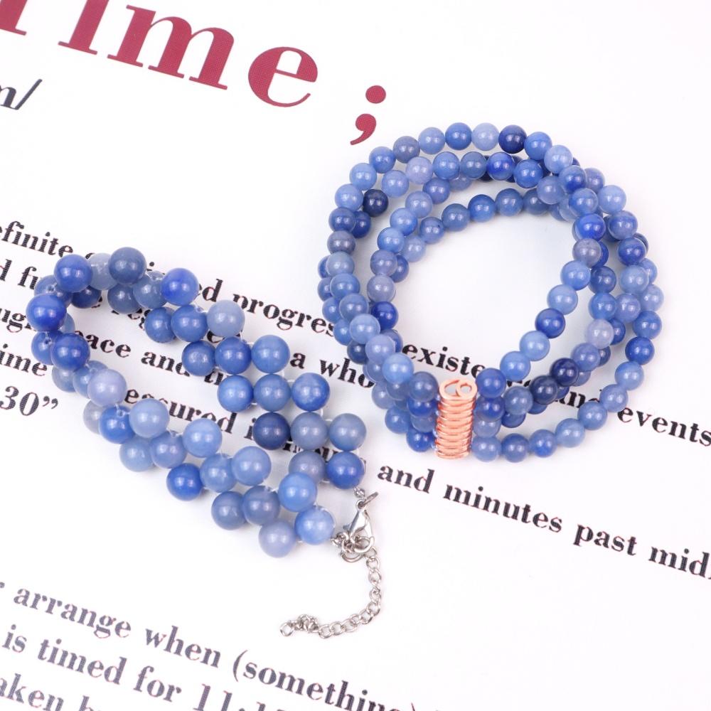 High Quality Colorful Natural Healing Crystal Gemstone Beads Multi-loop Bracelets for Gift