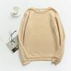 TWINFLAMES New Hoodie Women Oversized Wool Sweatshirt Casual Long Sleeve Top O Collar Loose Casual Long Sleeve Jumper Top