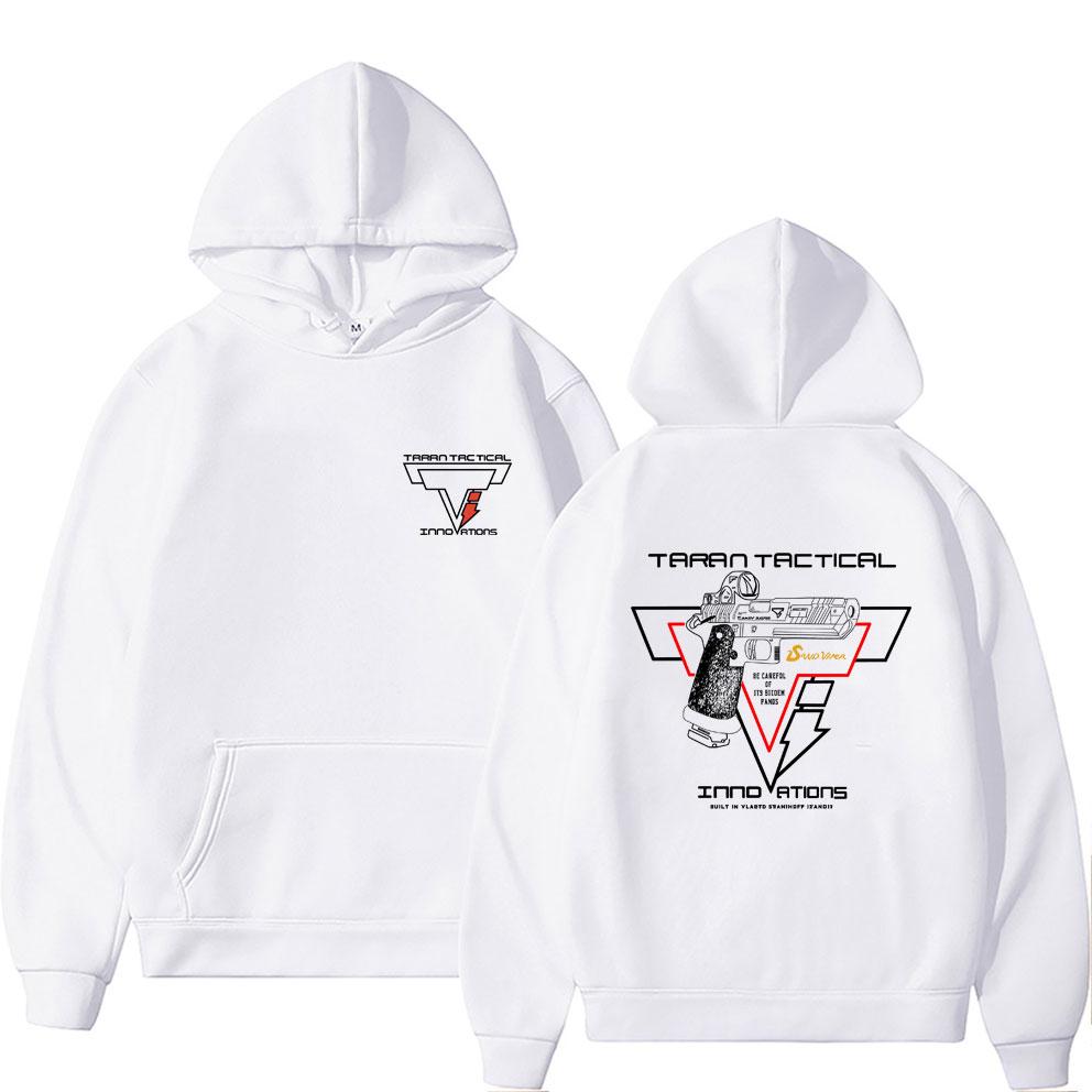 Худи с принтом пистолета Taran Tactical, суперэластичное, унисекс, повседневное, оверсайз, с капюшоном, мужское, женское, модное, винтажное, толстовка