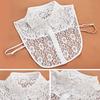 Clothes Accessory Detachable Fake Collar White Black Lace Neckline Adjustable False Collar Women Girls