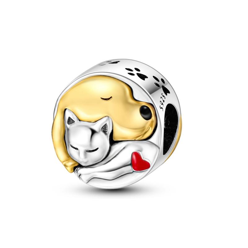 Новинка в серии «Медный красный» Шарм-подвеска Бусина Подходит для оригинального браслета Ожерелье Ювелирные изделия для женщин DIY Модный подарок