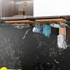Держатель разделочной доски под шкафчиком с крючками Стойка для хранения крышек кастрюль Ванная комната
