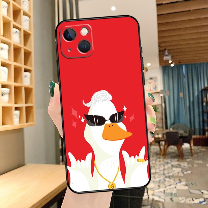 Мультяшный Милый Животный Утенок Чехол для Телефона Для iPhone 13 Pro Max 16 15 11 12 14 17 Pro Max mini 15 16 Plus 16e 17 Air Cover