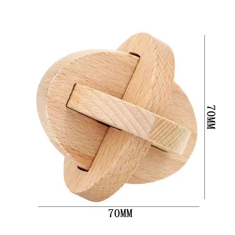 Luban Lock Puzzle Unlock Interlock Game IQ Test Wooden Brain Teasers For Adults Kids Logic Smart Mind Challenge Educational Toys