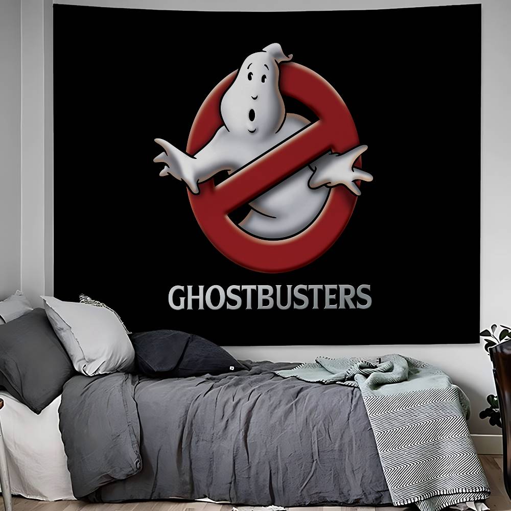 Movie GGhostbusters Anime Tapestry Hippie Flower Wall Carpets Dorm Decor Cheap Hippie Wall Hanging