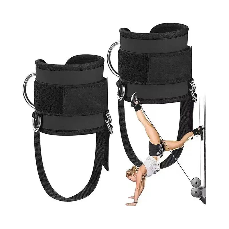 1pc Ankle Straps Cable Machines Workouts Fully Padded Ankle Cuffs for Leg Exercise Adjustable and Breathable Ankle Support Cuffs