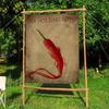 RRed HotChili Peppers Band Small Size Cheerleading Banner Hand Pulled Flag Outdoor Atmosphere Flags